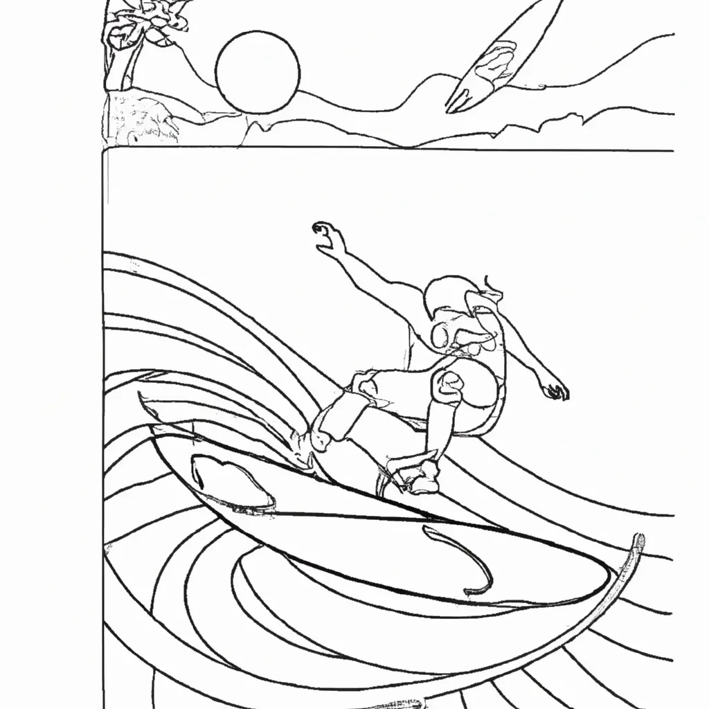 desenhos wakeboard imprimir pintar surf lagoa 12