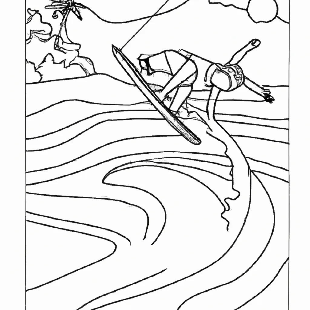 desenhos wakeboard imprimir pintar surf lagoa 13