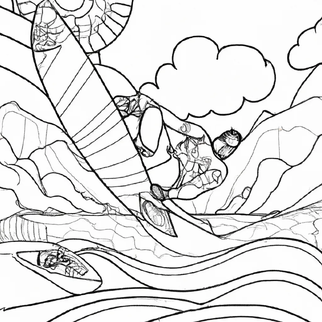 desenhos wakeboard imprimir pintar surf lagoa 14