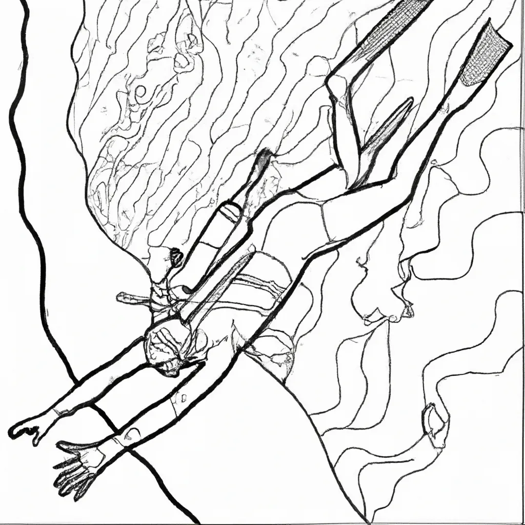 desenhos freediving imprimir pintar mergulho profundo 6
