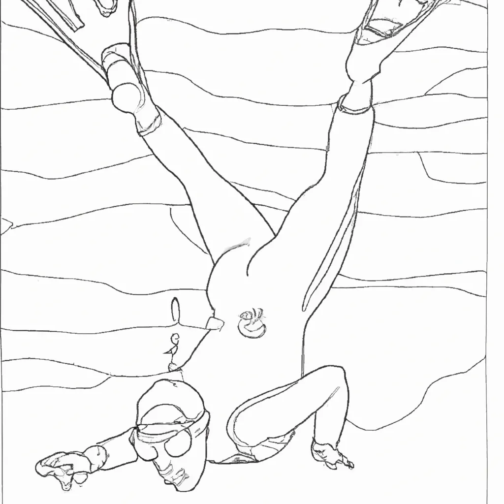 desenhos freediving imprimir pintar mergulho profundo 8