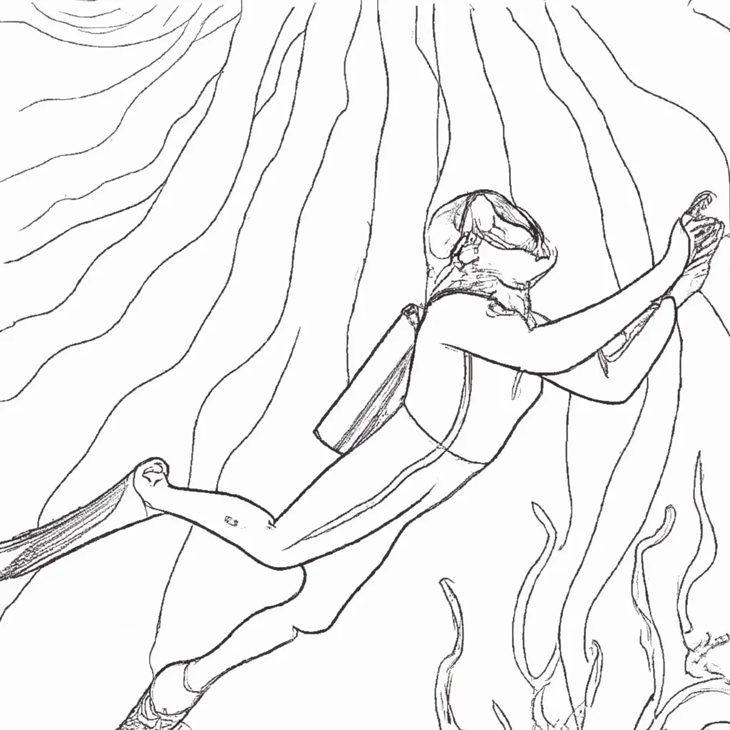 desenhos freediving imprimir pintar mergulho profundo 9