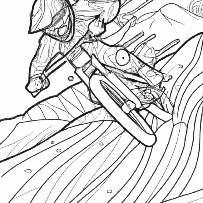 desenhos downhill imprimir pintar velocidade montanha 5