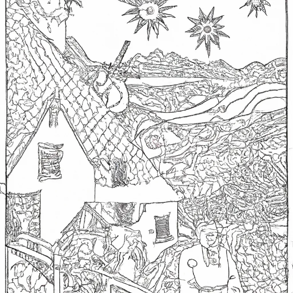 desenhos noite estrelada van gogh imprimir pintar estudo luz cor 2
