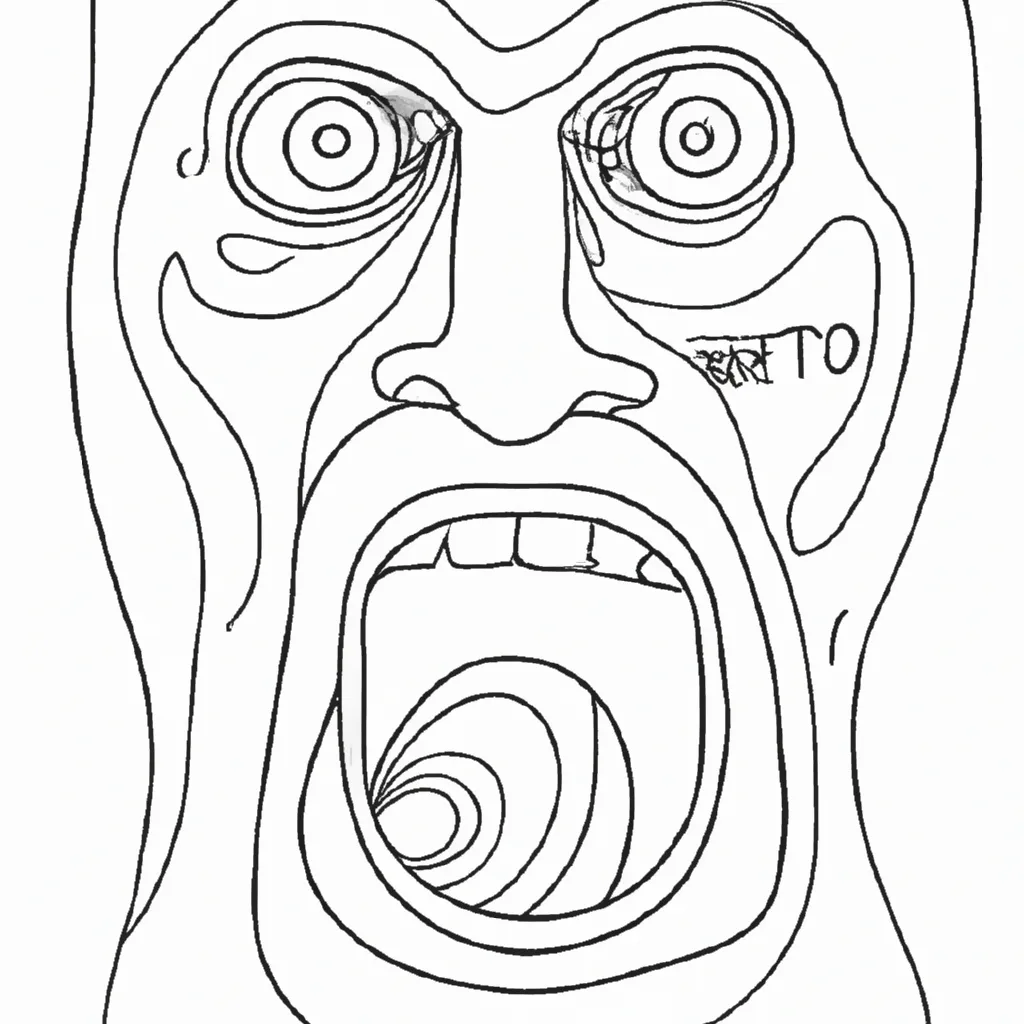 beleza grito munch preto branco desenhos imprimir pintar 7