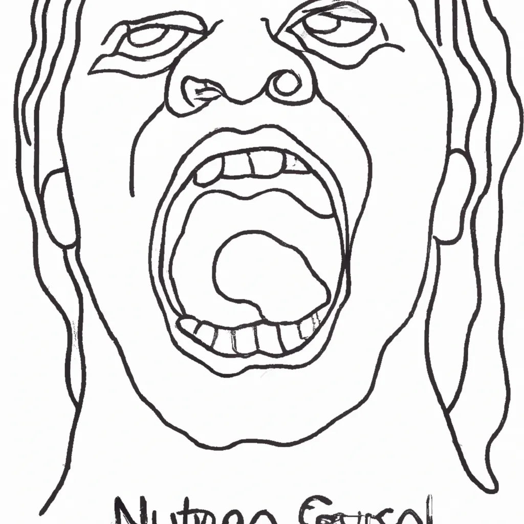 beleza grito munch preto branco desenhos imprimir pintar 9