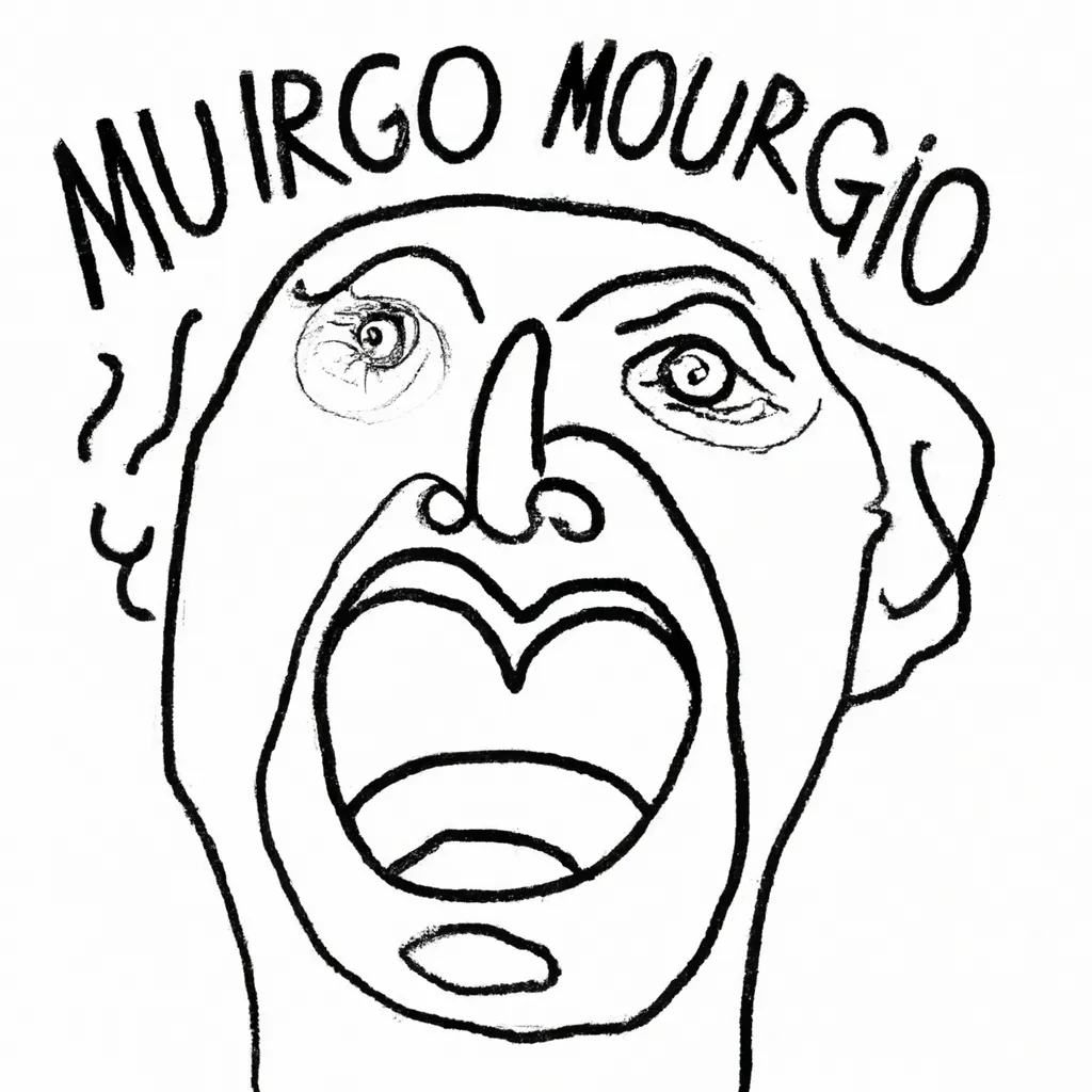 beleza grito munch preto branco desenhos imprimir pintar 10
