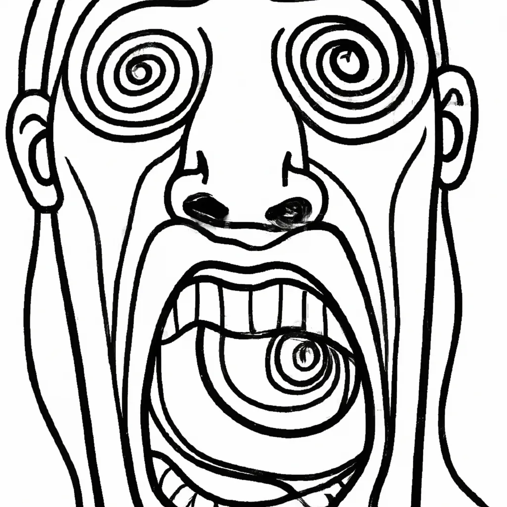 beleza grito munch preto branco desenhos imprimir pintar 14