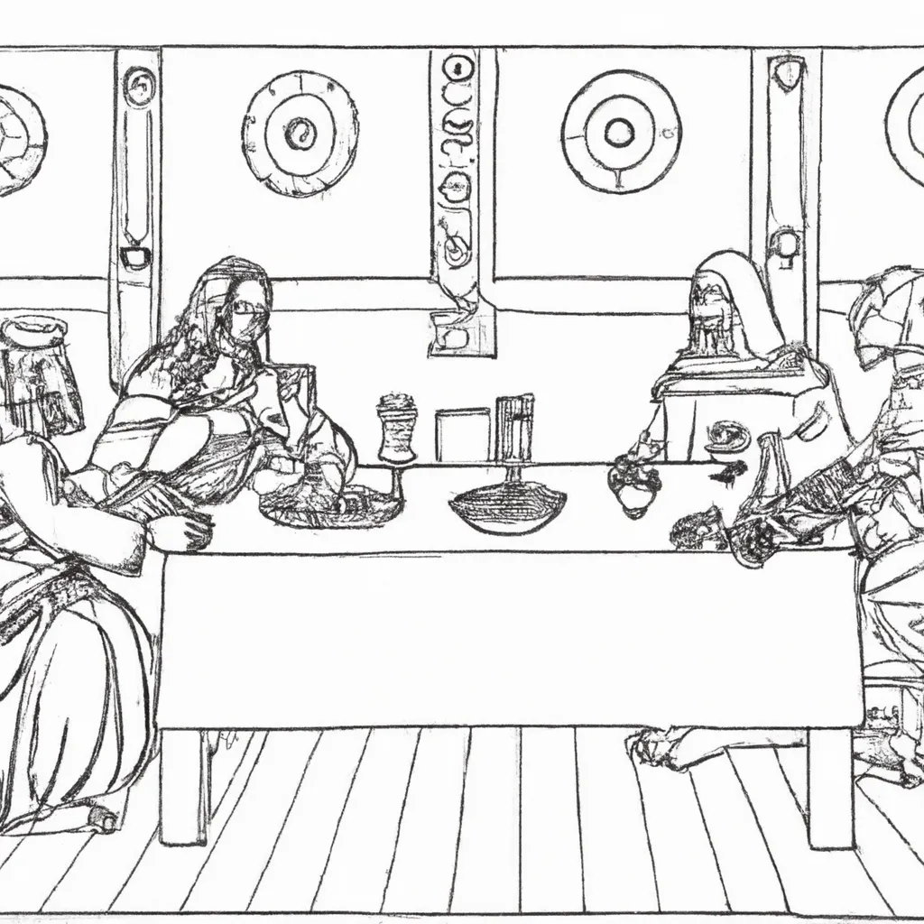 desenhos ultima ceia imprimir pintar 1