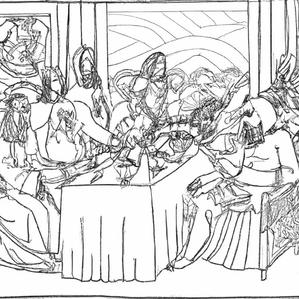desenhos ultima ceia imprimir pintar 4