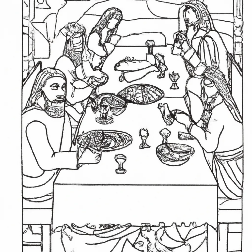 desenhos ultima ceia imprimir pintar 6