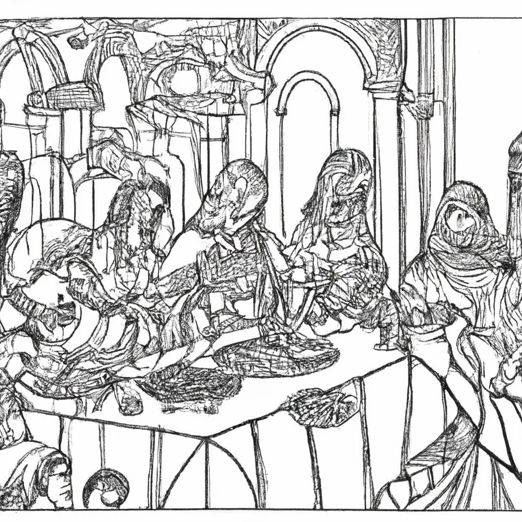 desenhos ultima ceia imprimir pintar 7