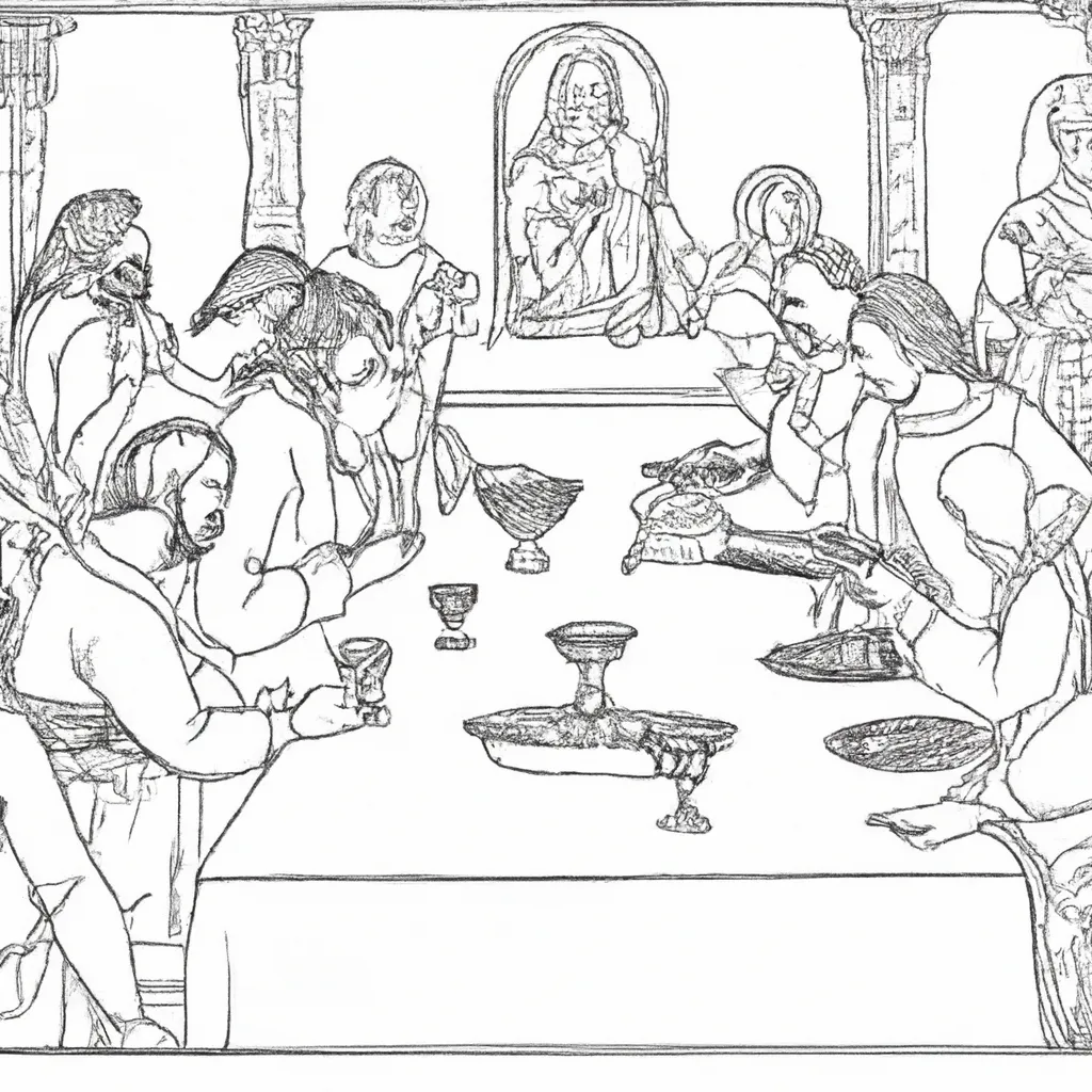 desenhos ultima ceia imprimir pintar 10