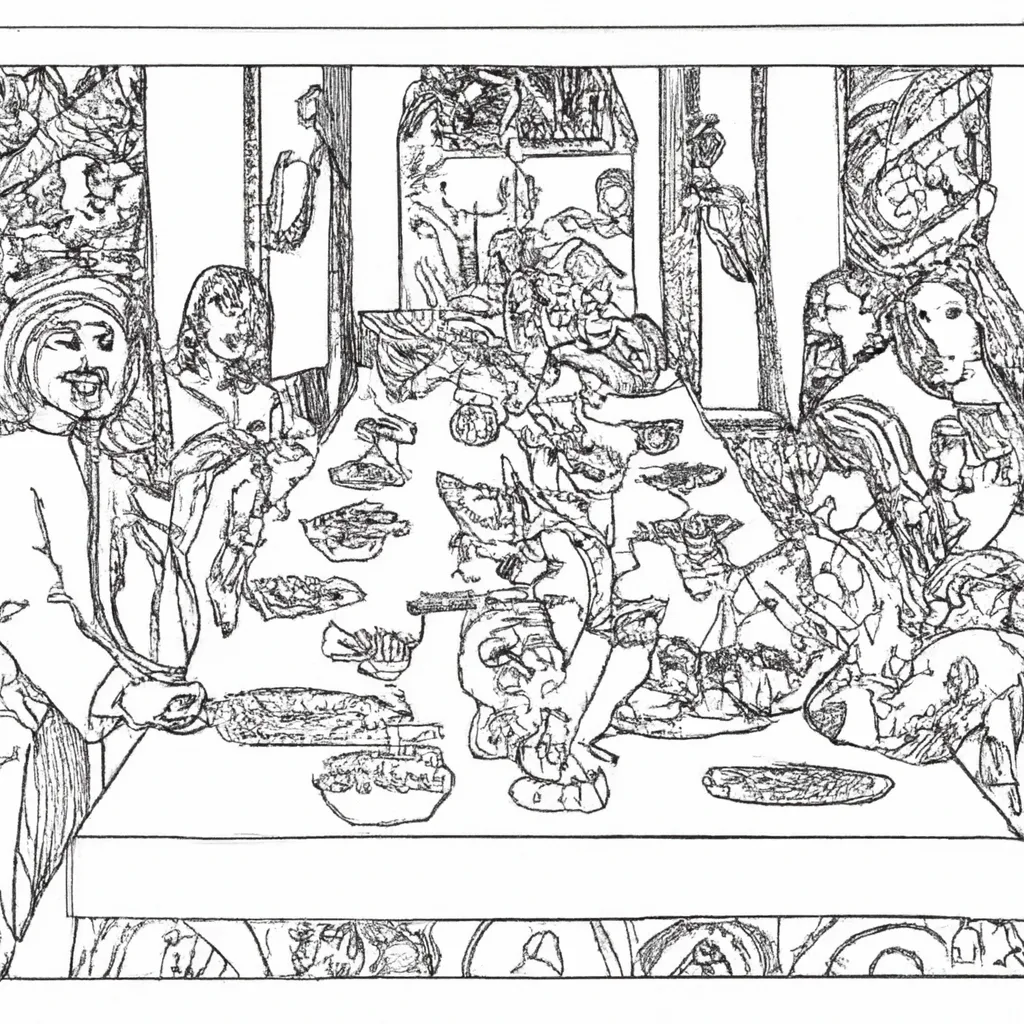 desenhos ultima ceia imprimir pintar 11