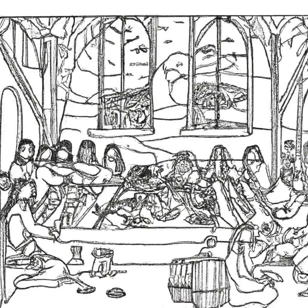 desenhos ultima ceia imprimir pintar 12