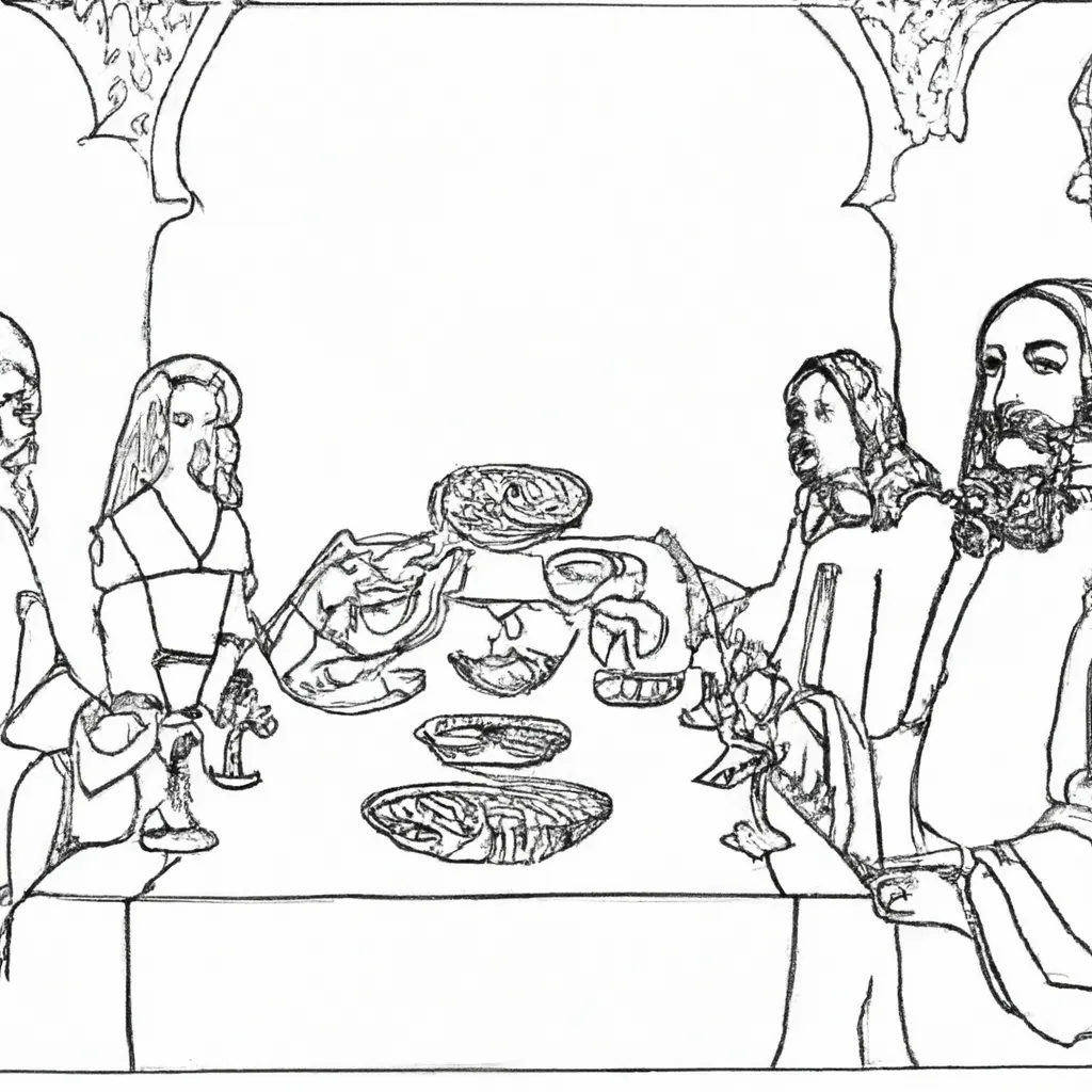 desenhos ultima ceia imprimir pintar 13