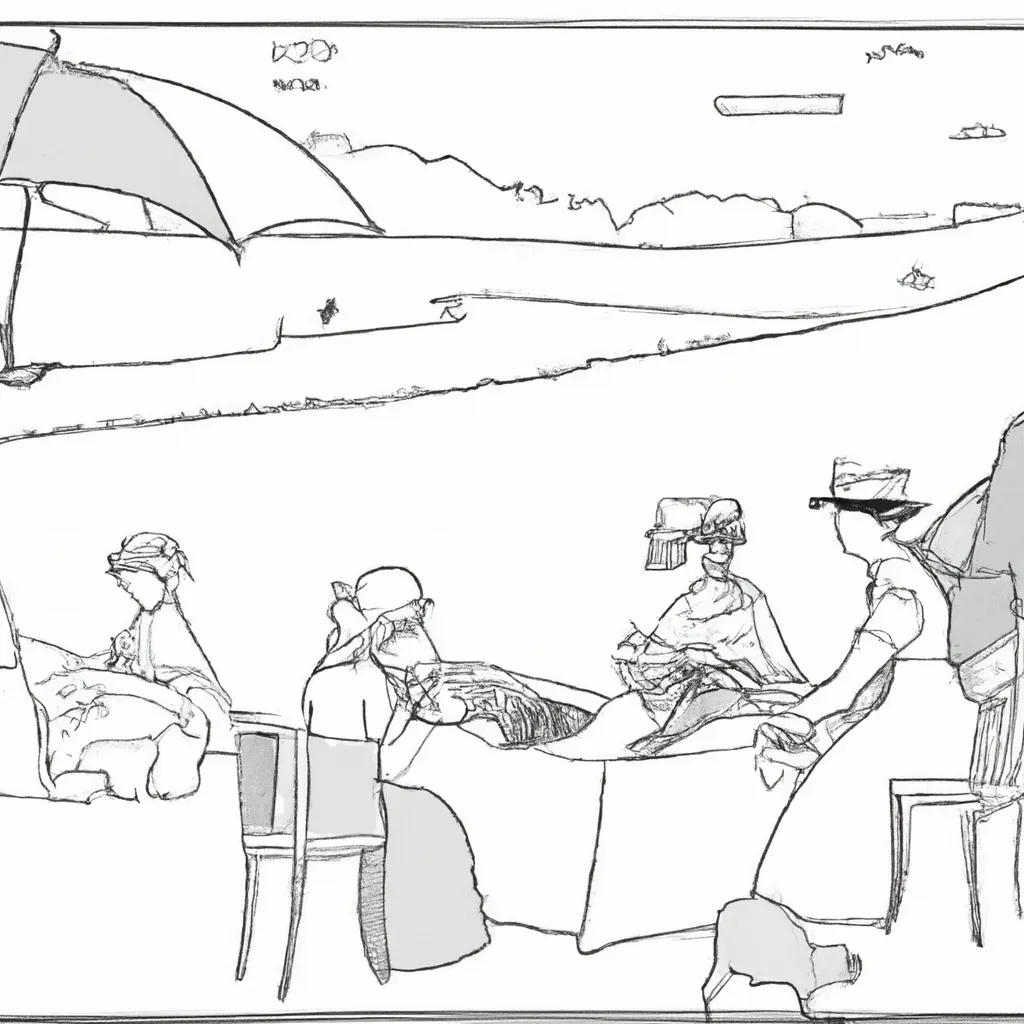 viagem tempo almoco relva manet desenhos imprimir pintar 1