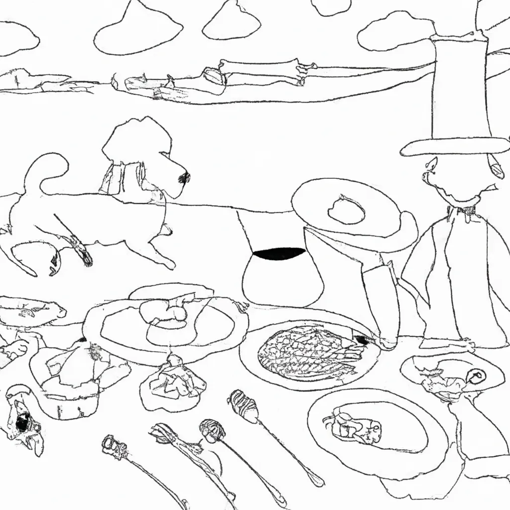 viagem tempo almoco relva manet desenhos imprimir pintar 11