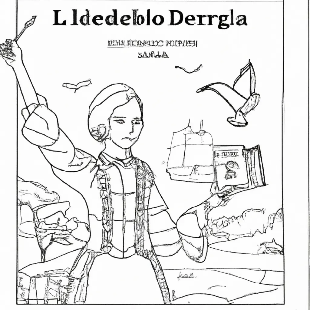 liberdade guiando povo desenhos imprimir pintar 14