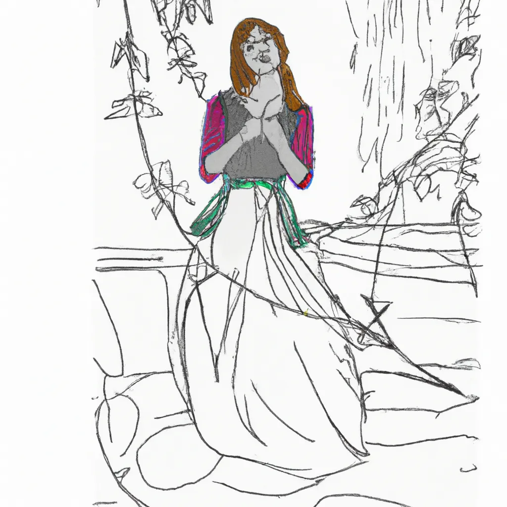 senhora shalott waterhouse desenhos imprimir pintar 4