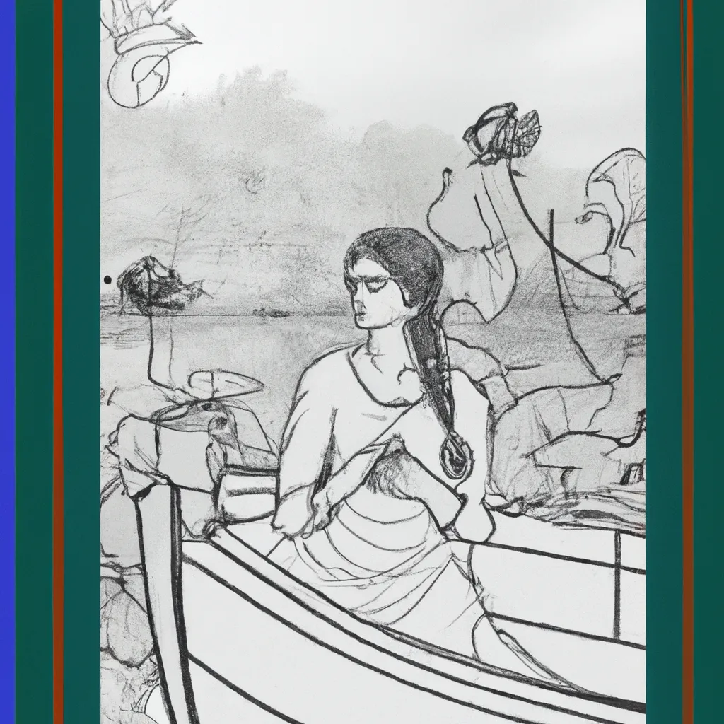 senhora shalott waterhouse desenhos imprimir pintar 7
