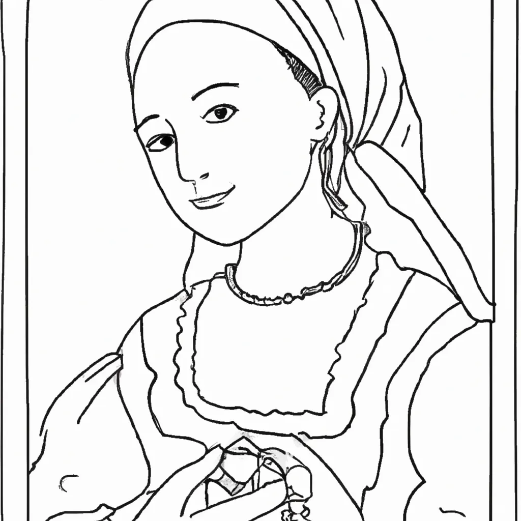 menina brinco perola vermeer desenhos pintar 13