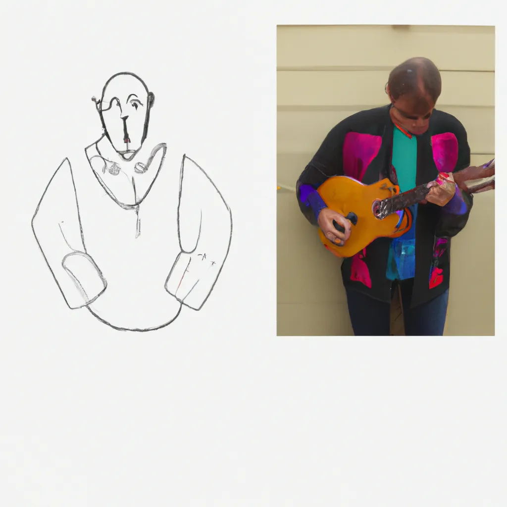 cores ocultas velho guitarrista picasso desenhos imprimir pintar 3