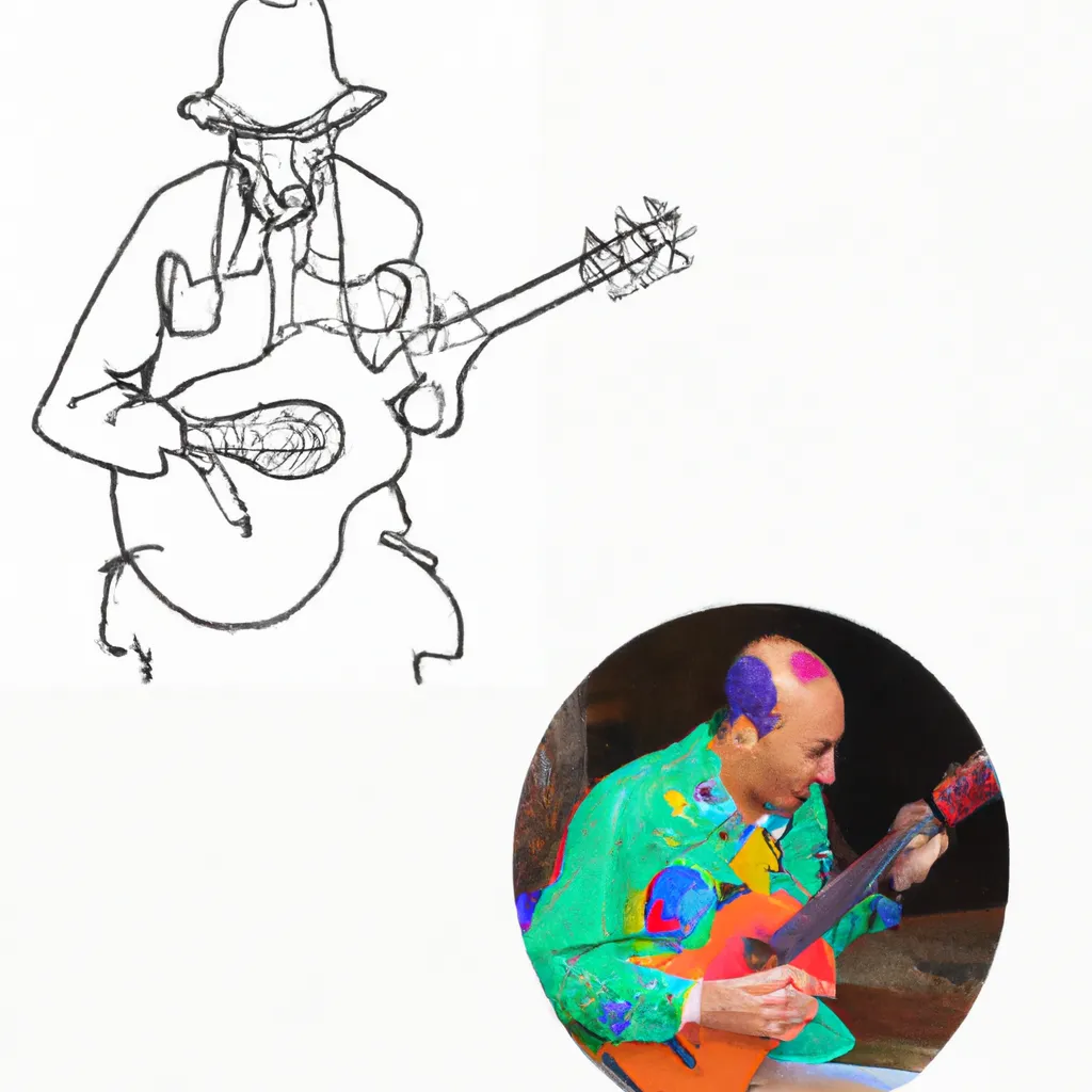 cores ocultas velho guitarrista picasso desenhos imprimir pintar 6