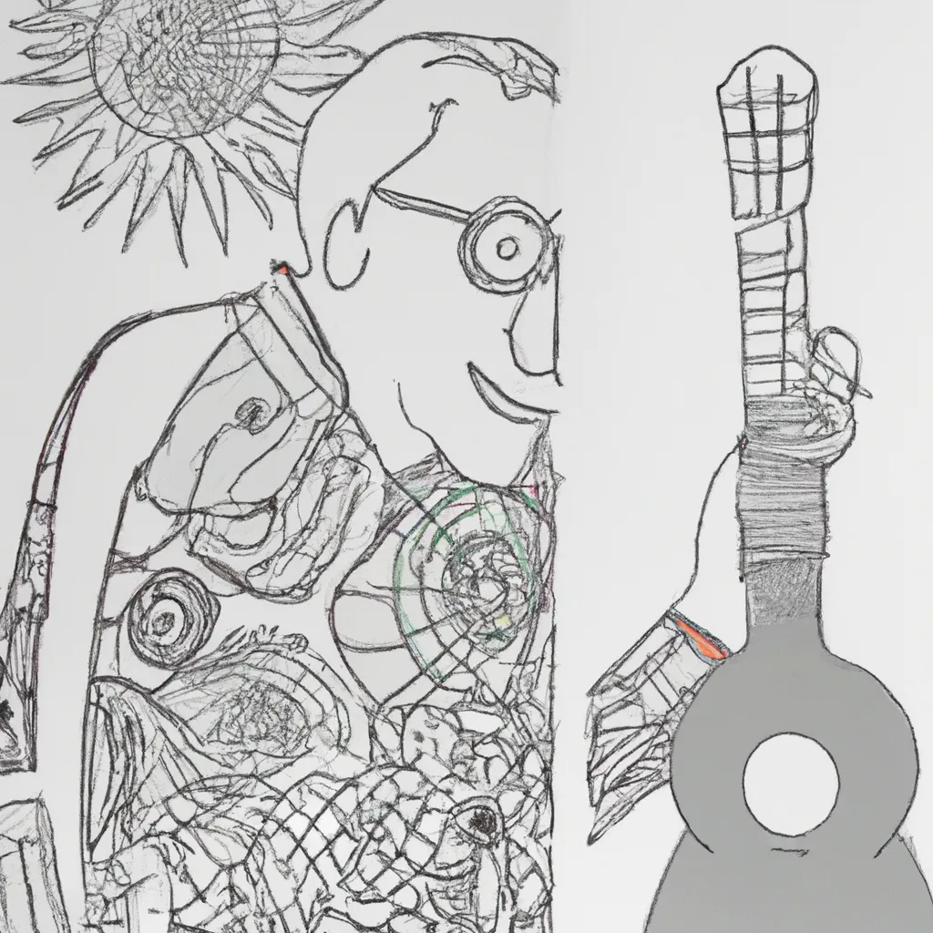 cores ocultas velho guitarrista picasso desenhos imprimir pintar 8
