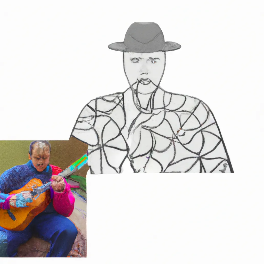 cores ocultas velho guitarrista picasso desenhos imprimir pintar 11