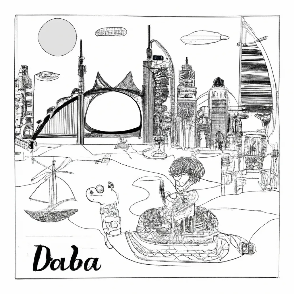 desenhos dubai imprimir pintar 3