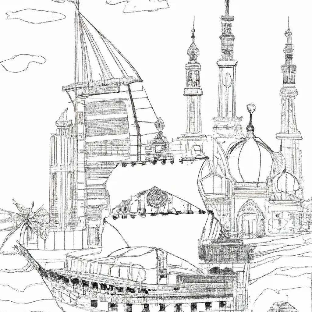 desenhos dubai imprimir pintar 4