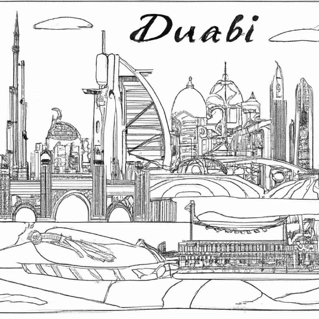 desenhos dubai imprimir pintar 7