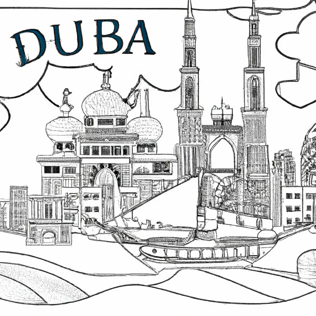 desenhos dubai imprimir pintar 11