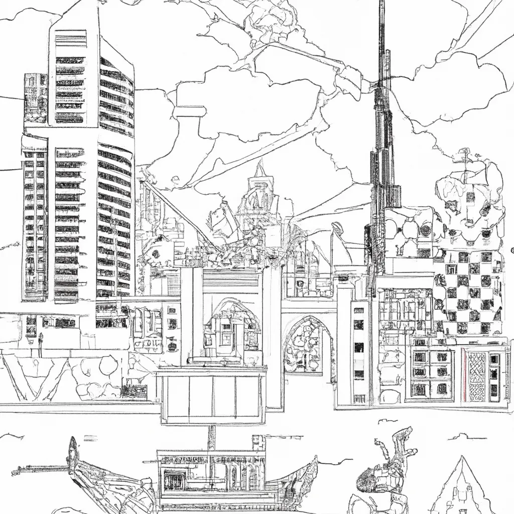 desenhos dubai imprimir pintar 14