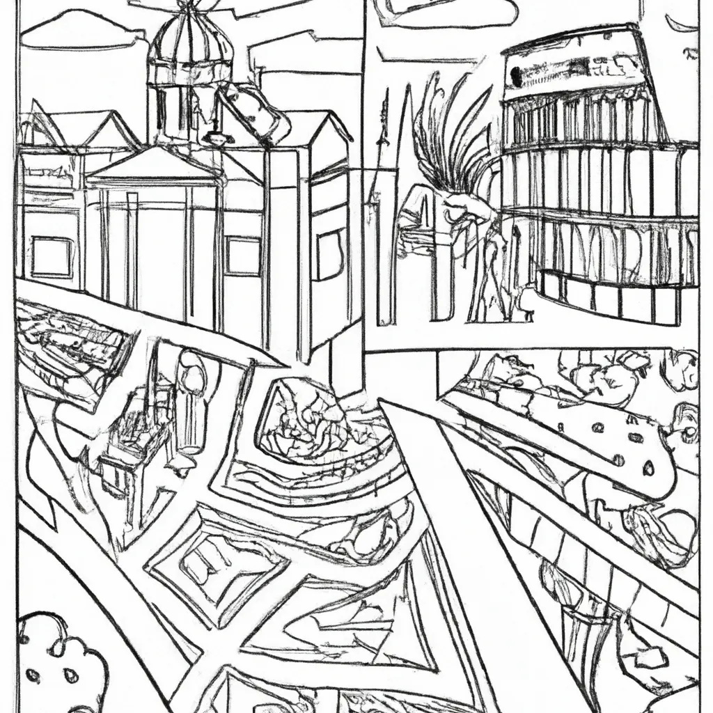 passeio roma antiga desenhos imprimir pintar 10
