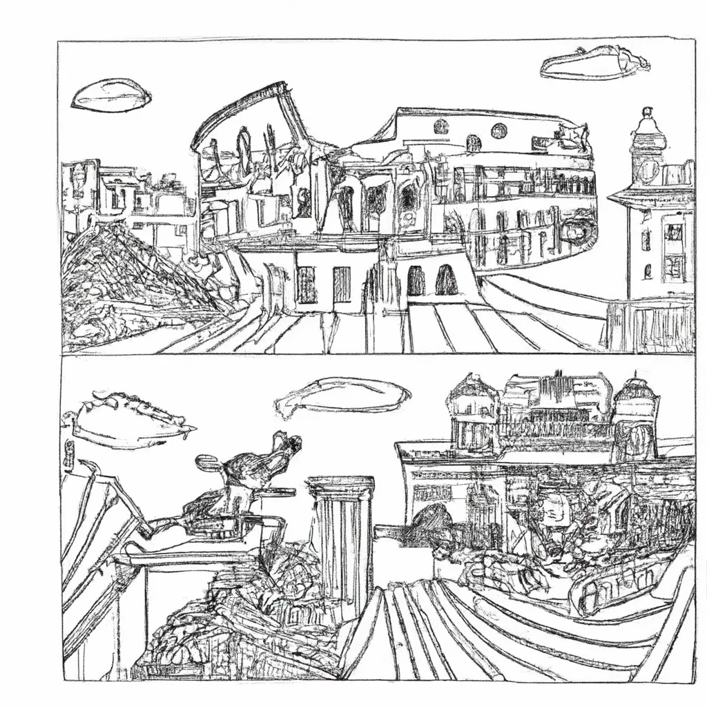 passeio roma antiga desenhos imprimir pintar 13
