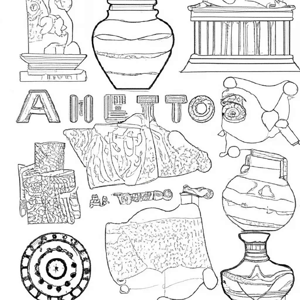 tesouros atenas desenhos imprimir pintar 3