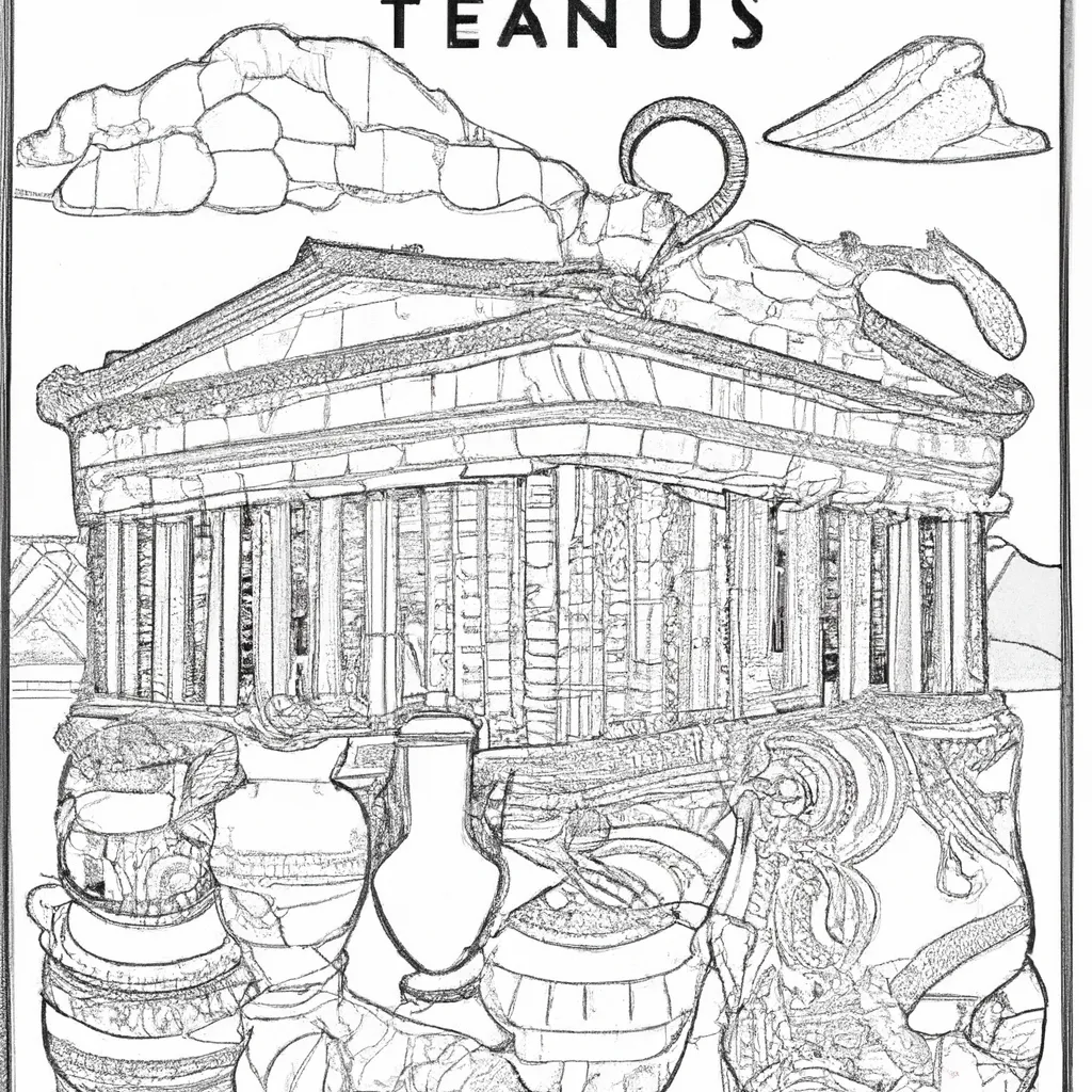 tesouros atenas desenhos imprimir pintar 7