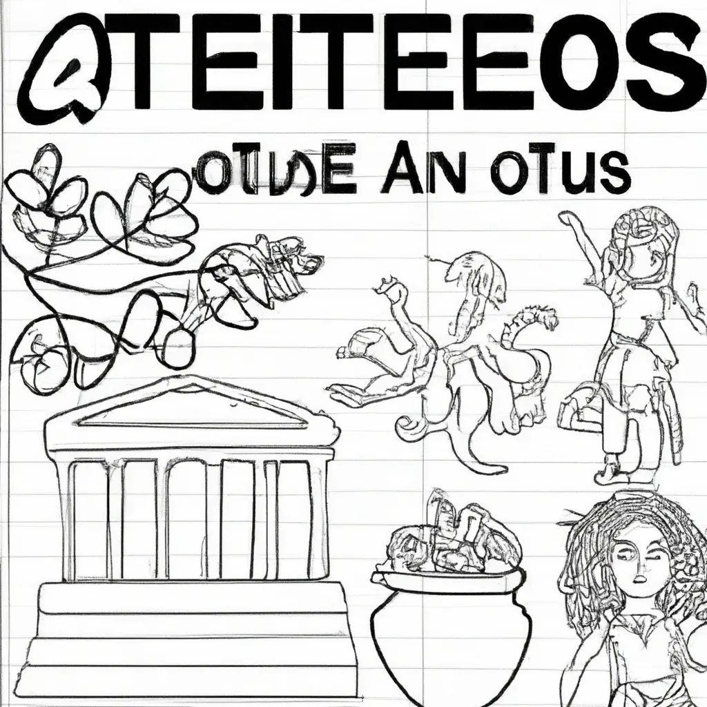 tesouros atenas desenhos imprimir pintar 13