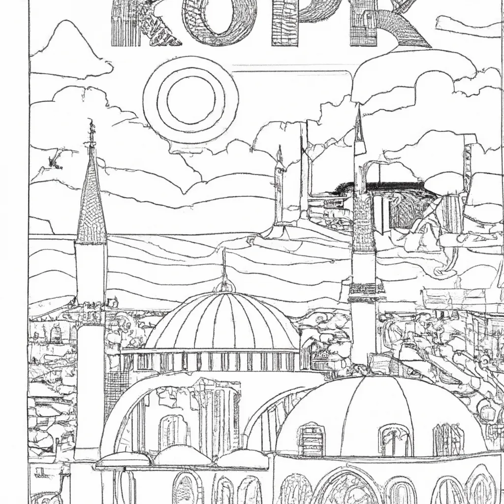 maravilhas istambul desenhos imprimir pintar 4