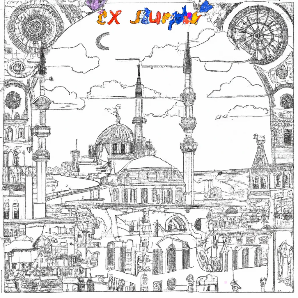 maravilhas istambul desenhos imprimir pintar 5