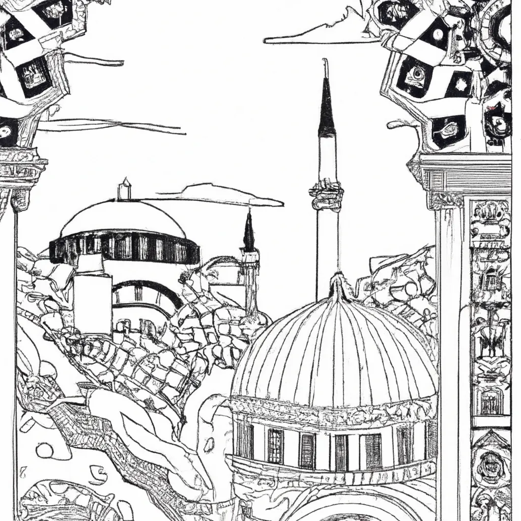 maravilhas istambul desenhos imprimir pintar 11