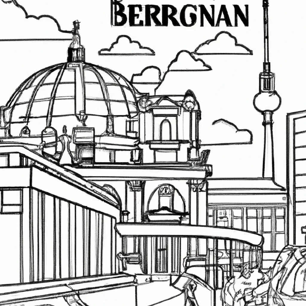 berlim desenhos imprimir pintar 1
