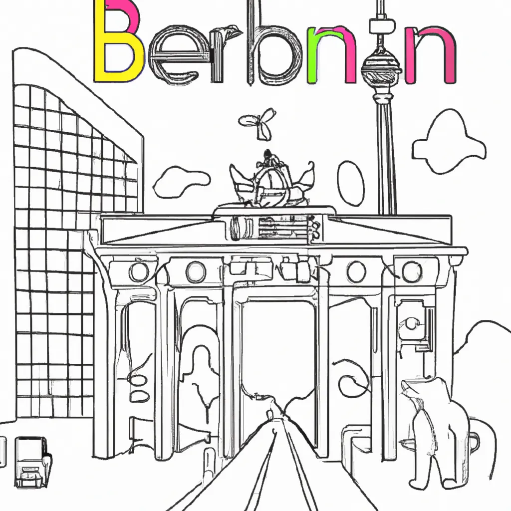 berlim desenhos imprimir pintar 2