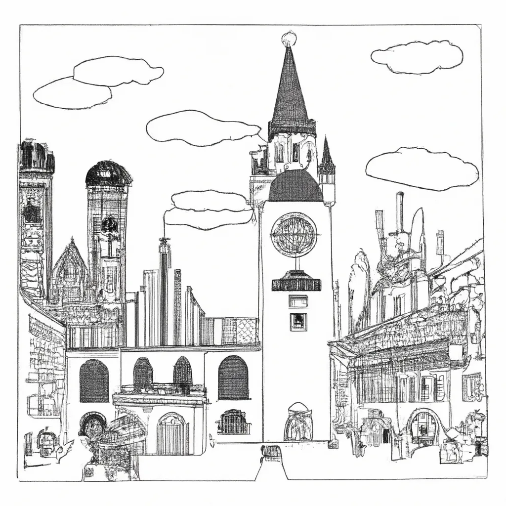 passeio munique desenhos imprimir pintar 1