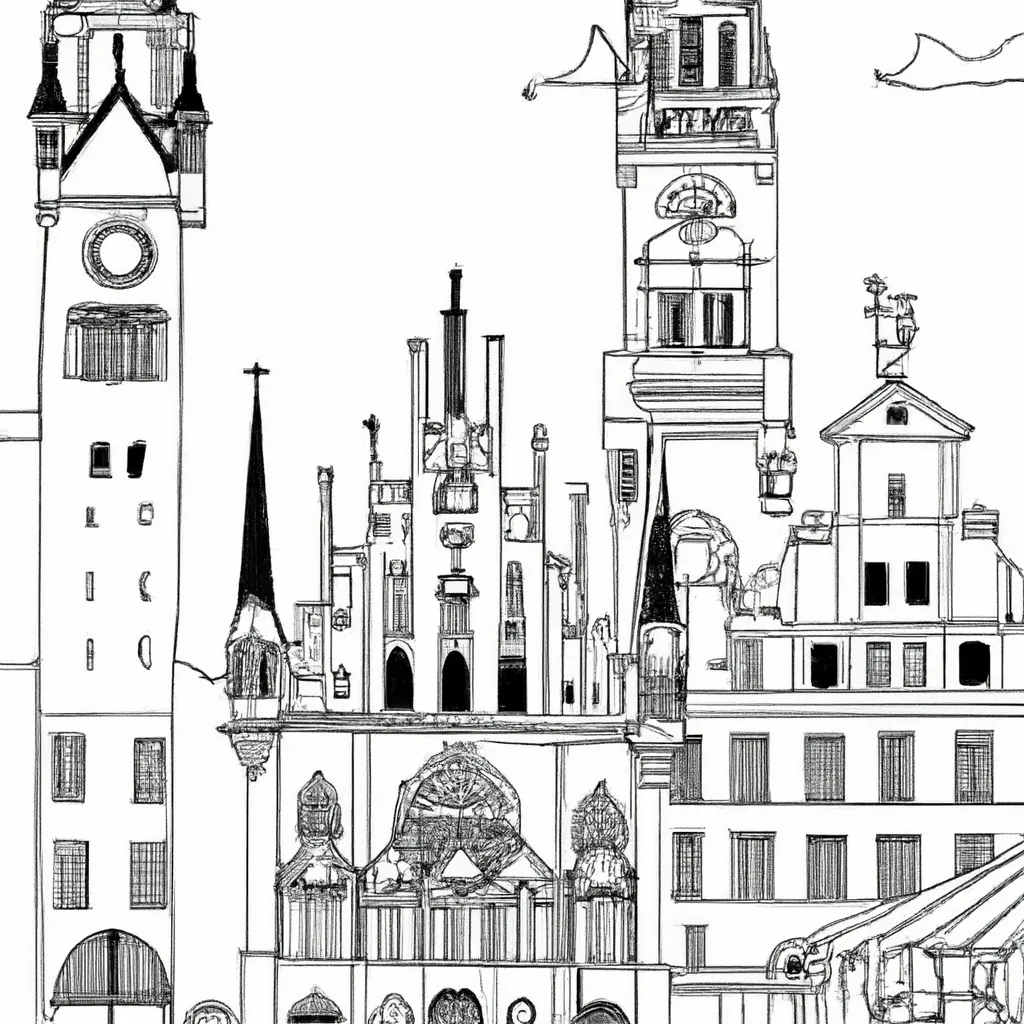 passeio munique desenhos imprimir pintar 3