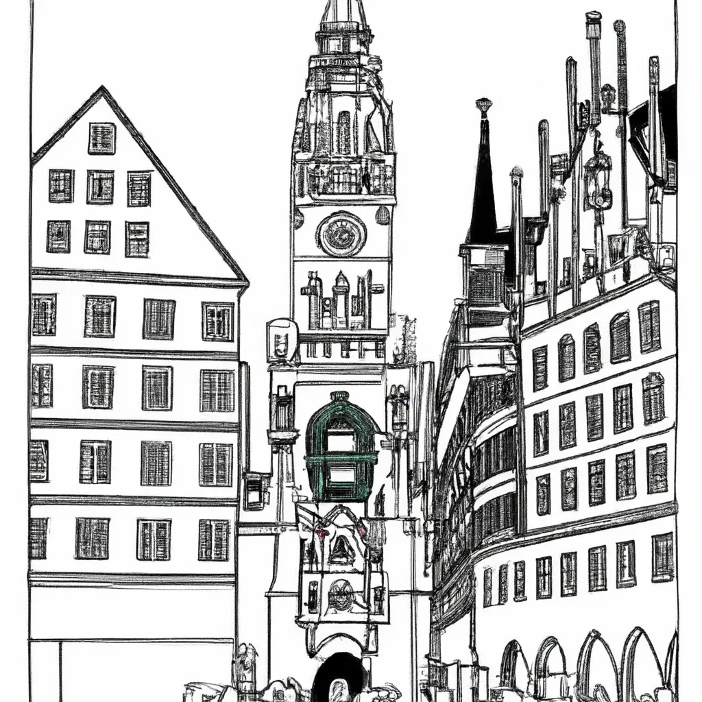passeio munique desenhos imprimir pintar 4