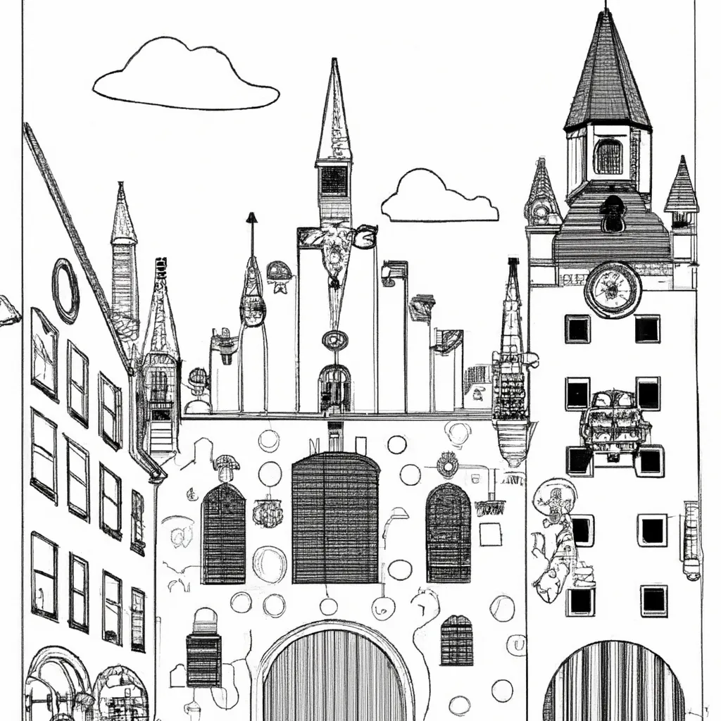 passeio munique desenhos imprimir pintar 5