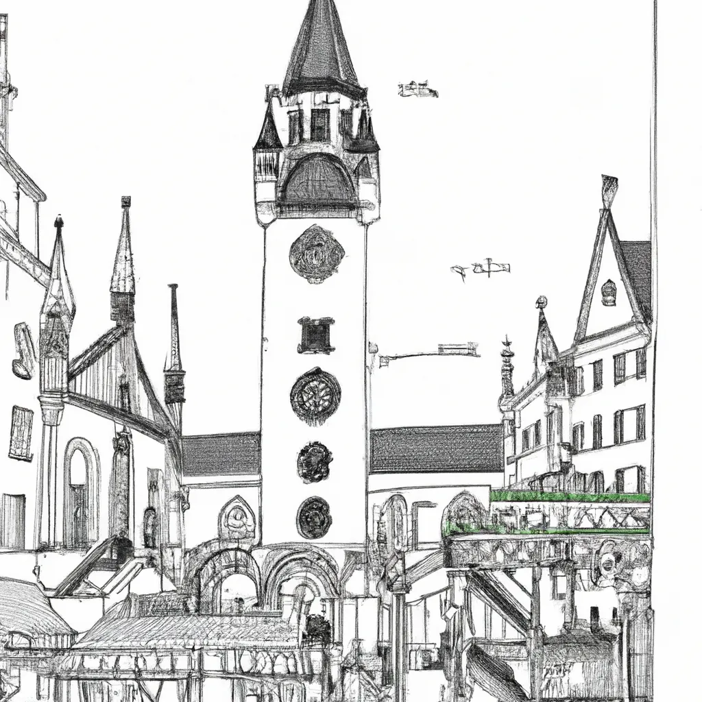 passeio munique desenhos imprimir pintar 7